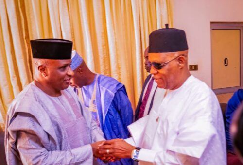 Gov Fintiri Receives Vice President Shettima in Yola, as FG Mourns Bamanga Tukur – Adamawa State Government